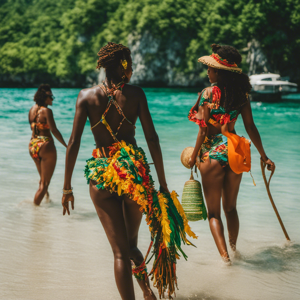 An image showcasing the vibrant essence of Jamaica's booming tourism industry