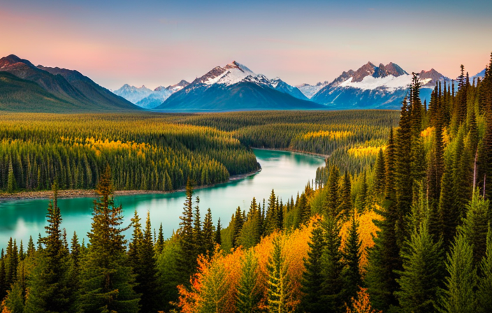 An image capturing the awe-inspiring scenery of Alaska's White Pass Yukon Route