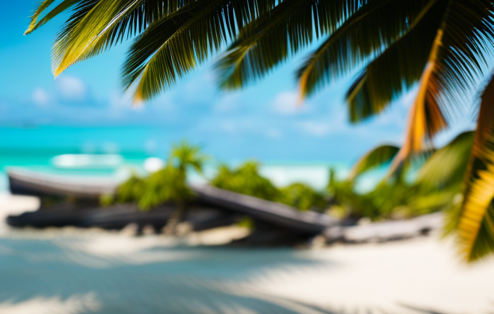 An image showcasing a serene Bahamian beach, with crystal-clear turquoise waters gently lapping the shore