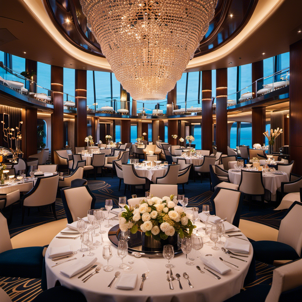 An image showcasing the opulence of Luminae: Celebrity Cruises' dining experience