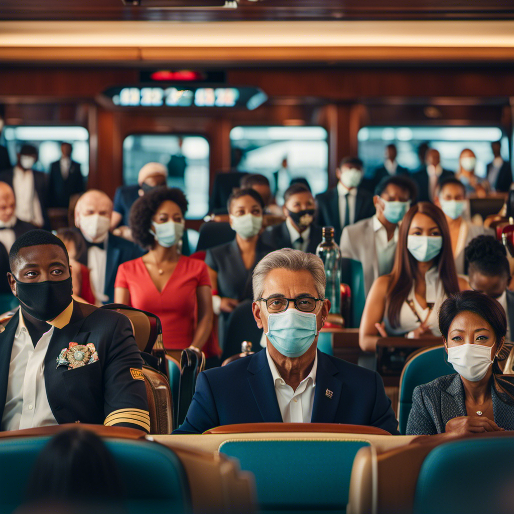 An image capturing the essence of mask policies on board cruise ships