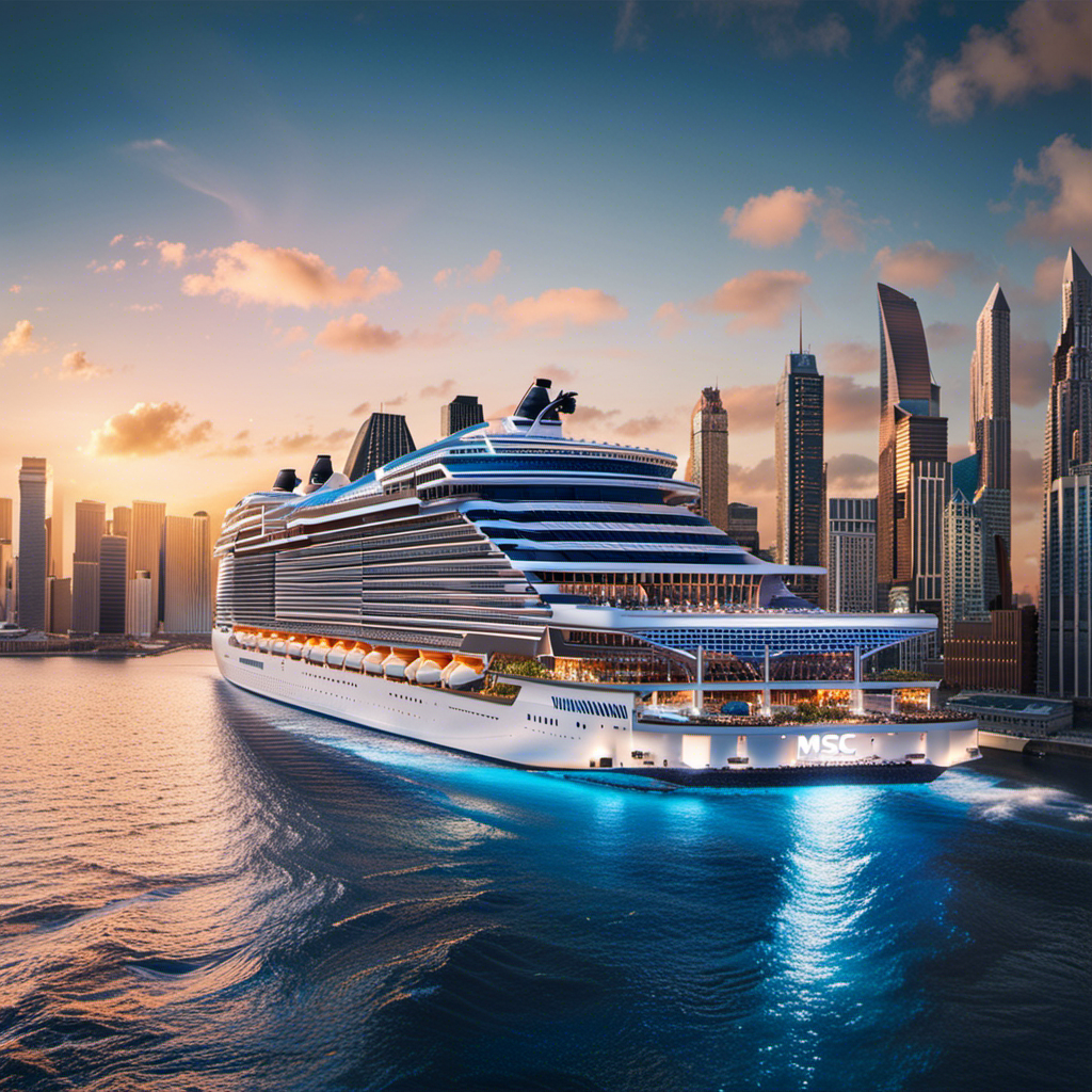 An image showcasing the grandeur of Msc World America's upcoming 2025 launch