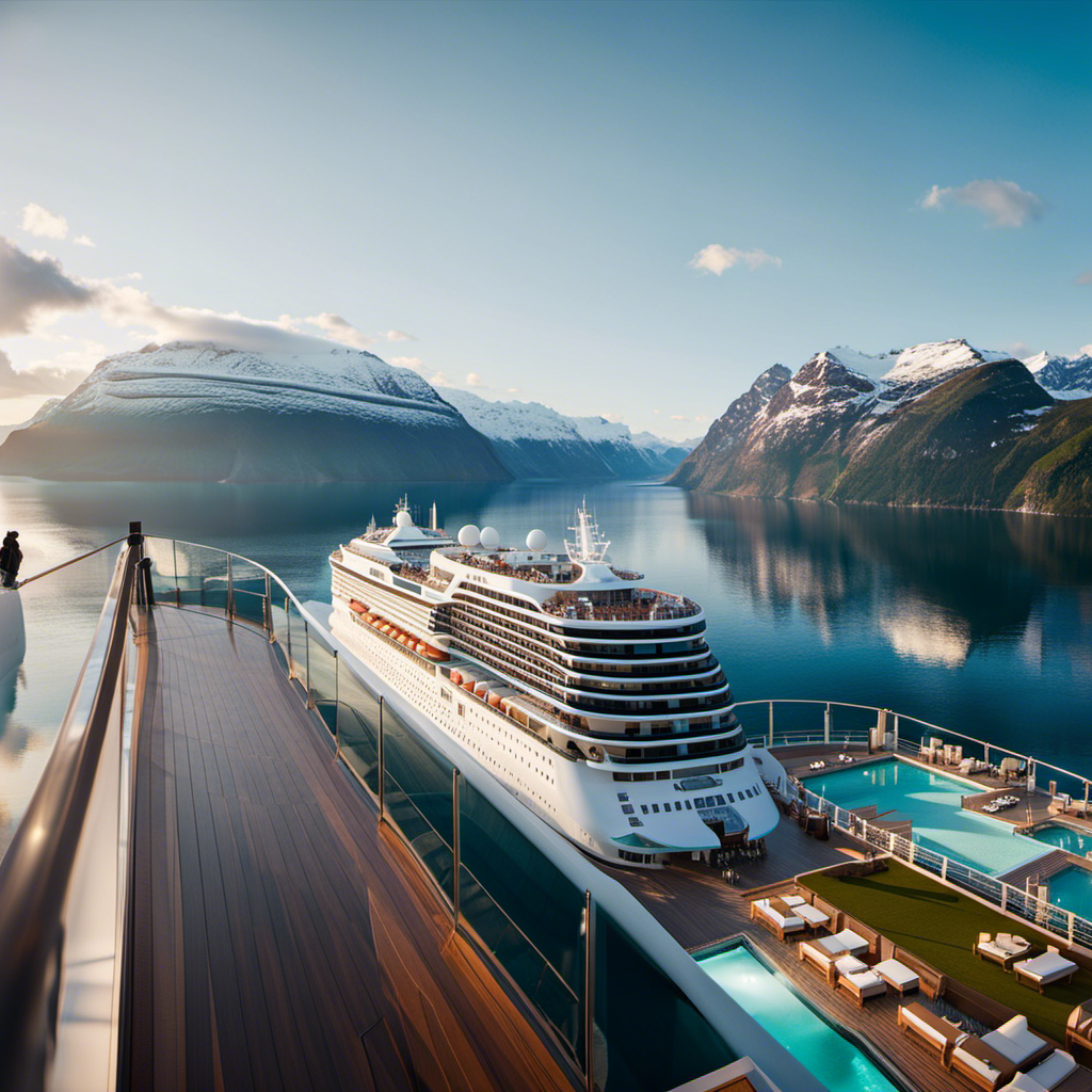 the essence of opulence on the Norwegian Prima, a luxurious cruise ship adorned with sleek, contemporary design