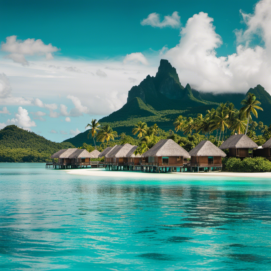 An image capturing the breathtaking allure of Bora Bora's paradise