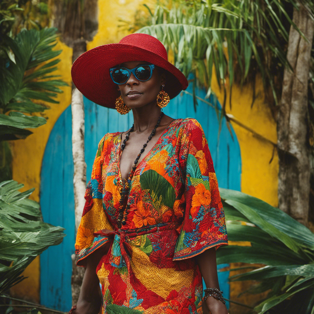 An image showcasing Pascale Theard's vibrant artwork in Haiti