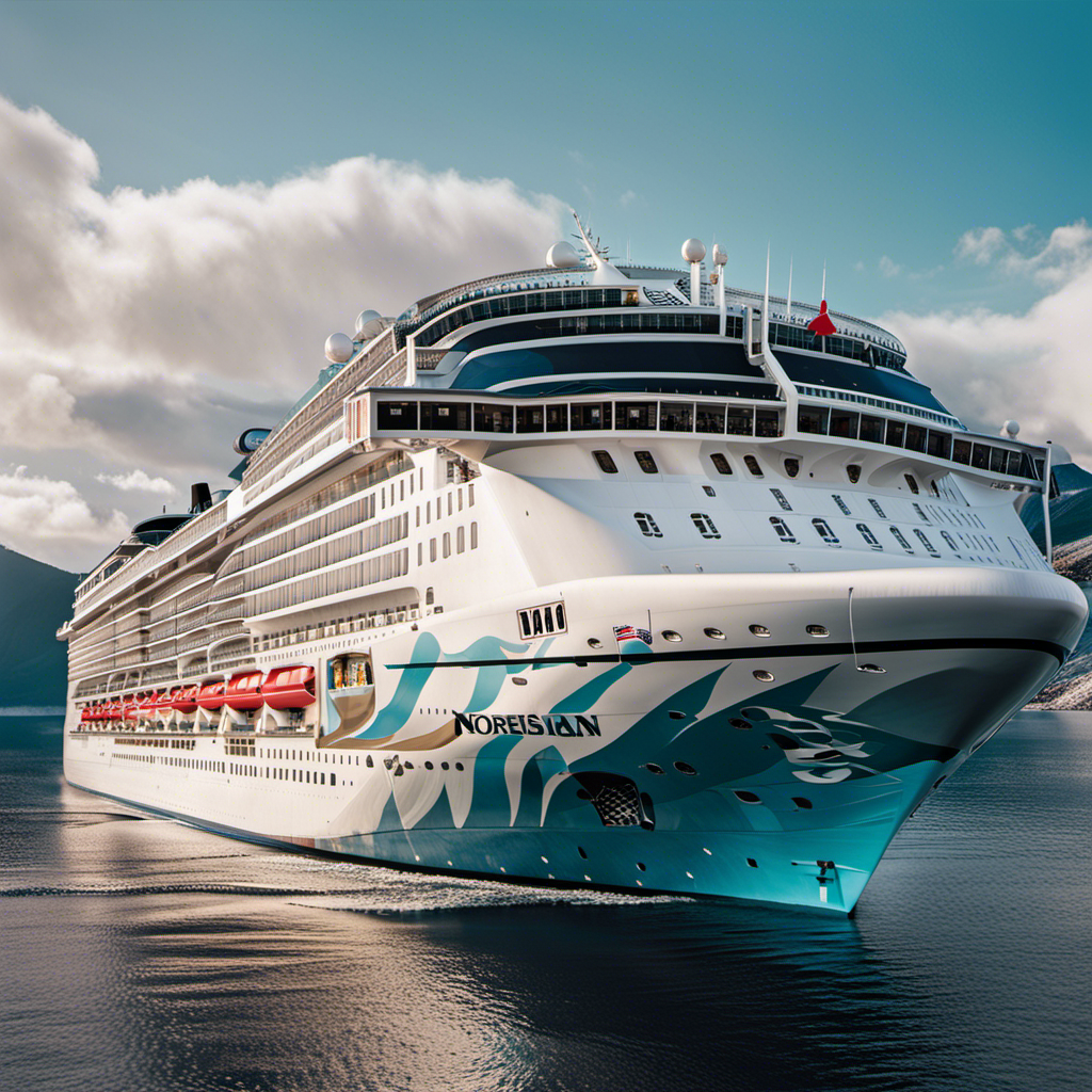 An image showcasing the newly renovated Norwegian Spirit, adorned with contemporary decor and luxurious amenities
