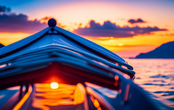 An image showcasing a vibrant sunset over the deep blue Aegean Sea, with a sailboat majestically gliding through the water, surrounded by lush Greek islands, evoking feelings of adventure, tranquility, and cherished family moments