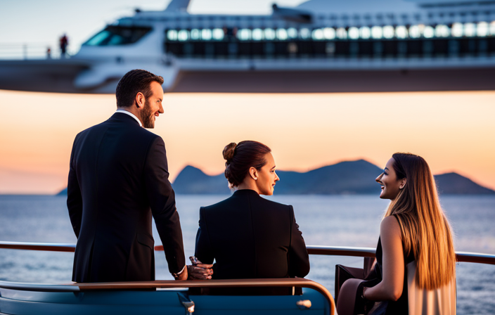 An image showcasing Seabourn Conversations: Unveil a fascinating enrichment journey on a luxury cruise ship