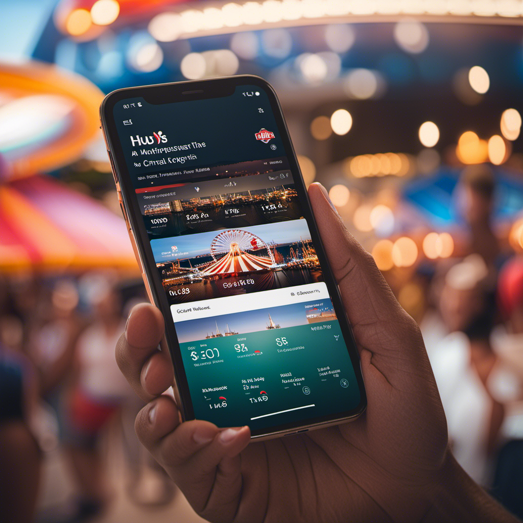 An image showcasing a smartphone screen displaying Carnival's HUB App
