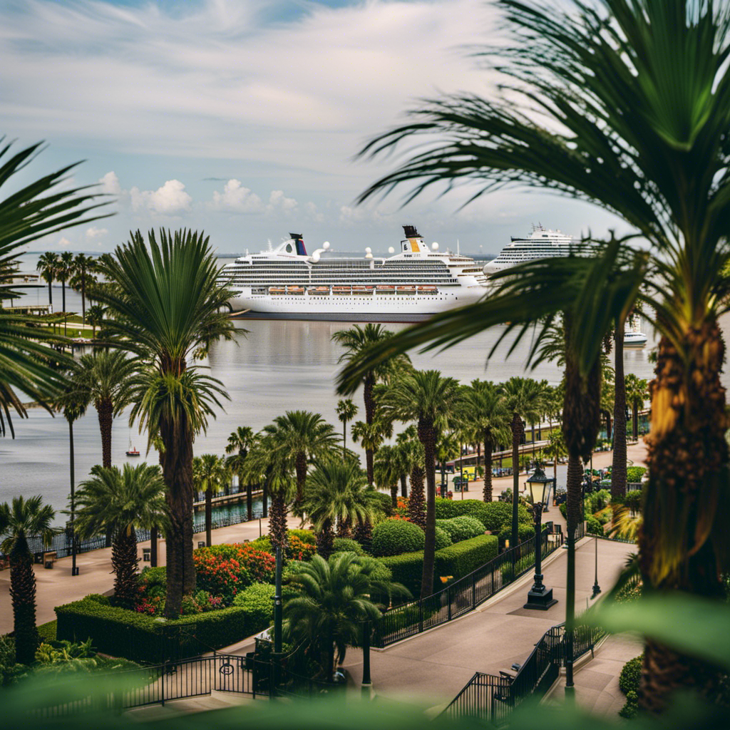 the vibrant essence of New Orleans as a lush park meets the sparkling waterfront