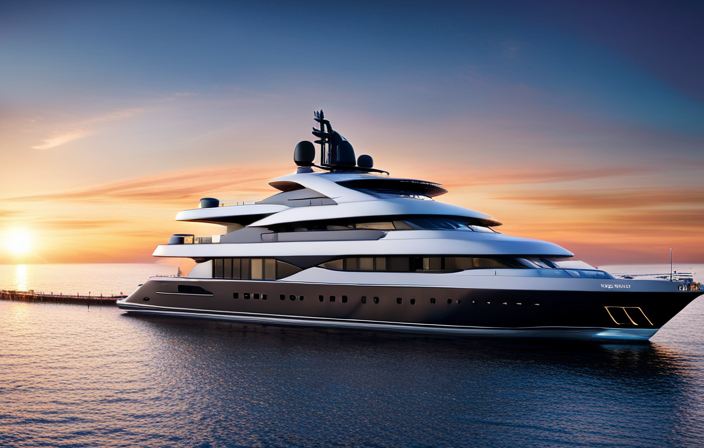 An image of the stunning Ritz-Carlton Evrima Yacht, an epitome of opulence and extravagance