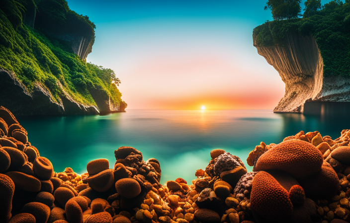 An image that showcases the awe-inspiring beauty of Swan Hellenic's explorations, capturing the vibrant hues of an untouched coral reef, a majestic glacier, and a dense rainforest teeming with exotic wildlife