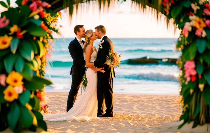 An image capturing the essence of a destination wedding in St
