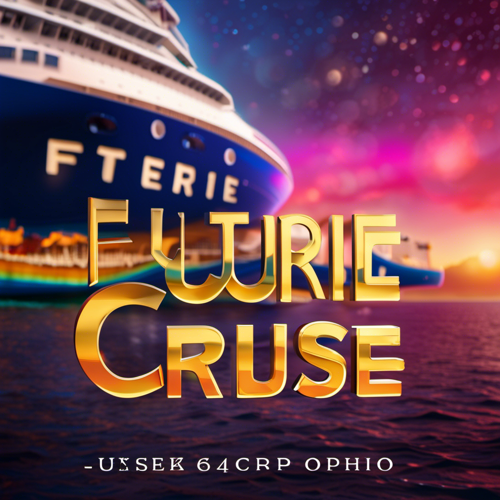 An image depicting a radiant horizon with a cruise ship sailing towards it, surrounded by a flurry of vibrant colors