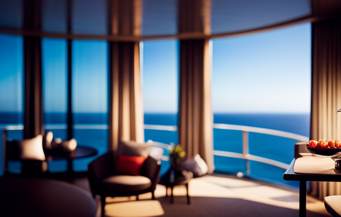 An image showcasing a luxurious balcony room on a Carnival Cruise Ship