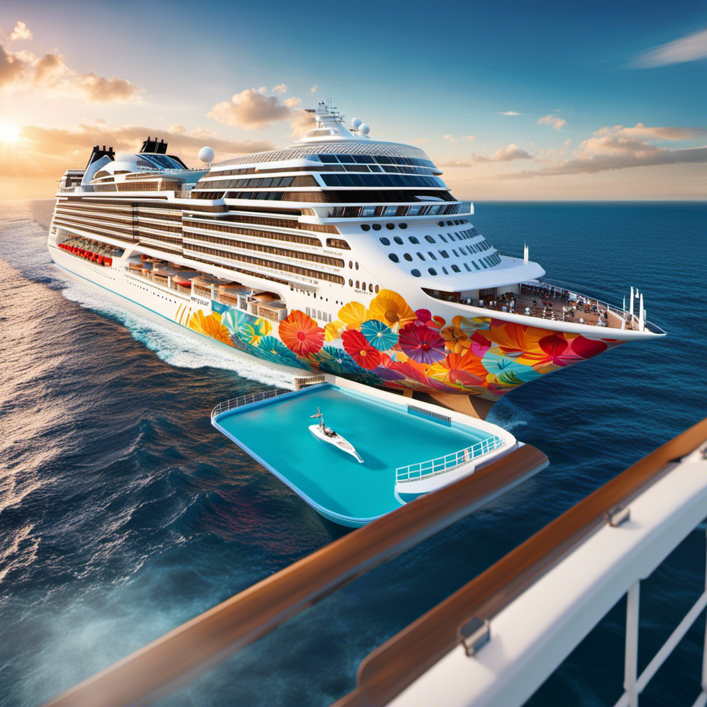 An image showcasing the newest ship from Norwegian Cruise Line