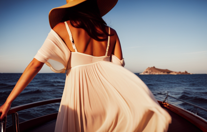 An image capturing the vibrant essence of a boat cruise wardrobe