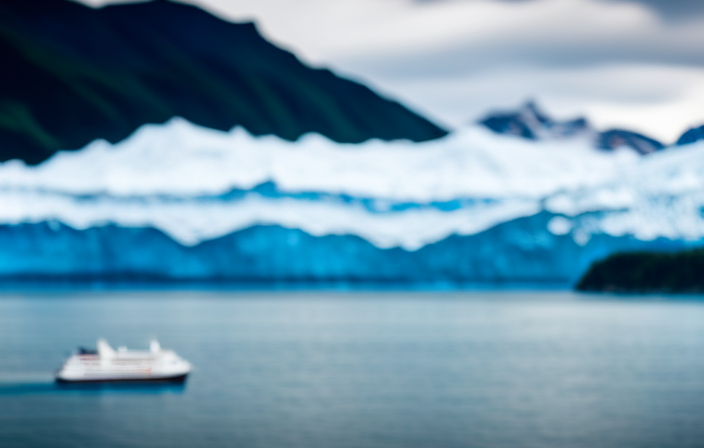 An image showcasing the majestic Alaskan landscape on an exciting cruise