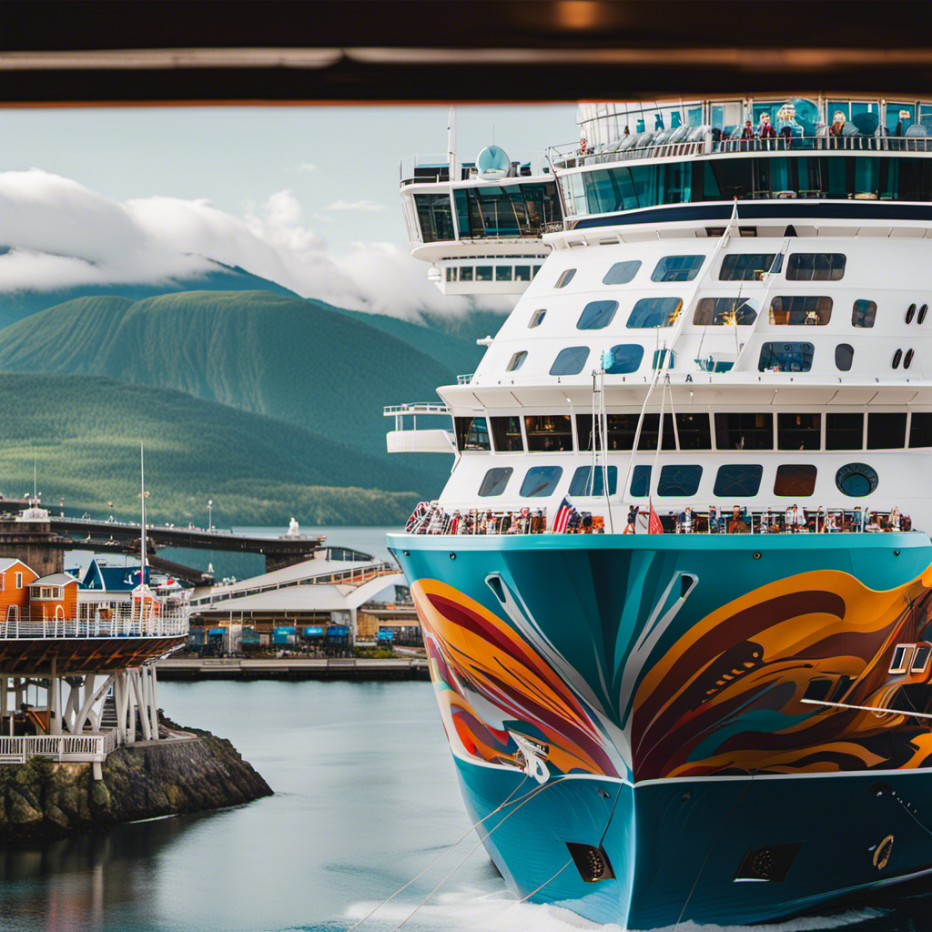 An image showcasing the stunning Norwegian Cruise Line routes, capturing the vibrant hues of the Caribbean seas, the majestic fjords of Norway, and the iconic landmarks of Alaska, immersing readers in a visual journey without the need for words