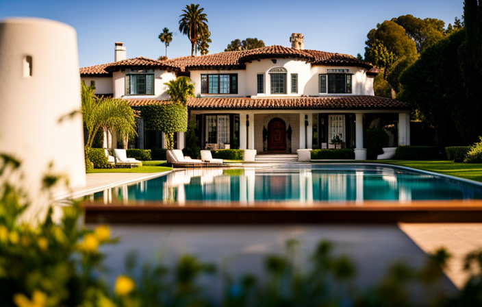 An image capturing the serene ambiance of Suri Cruise's residence, nestled in the heart of Beverly Hills