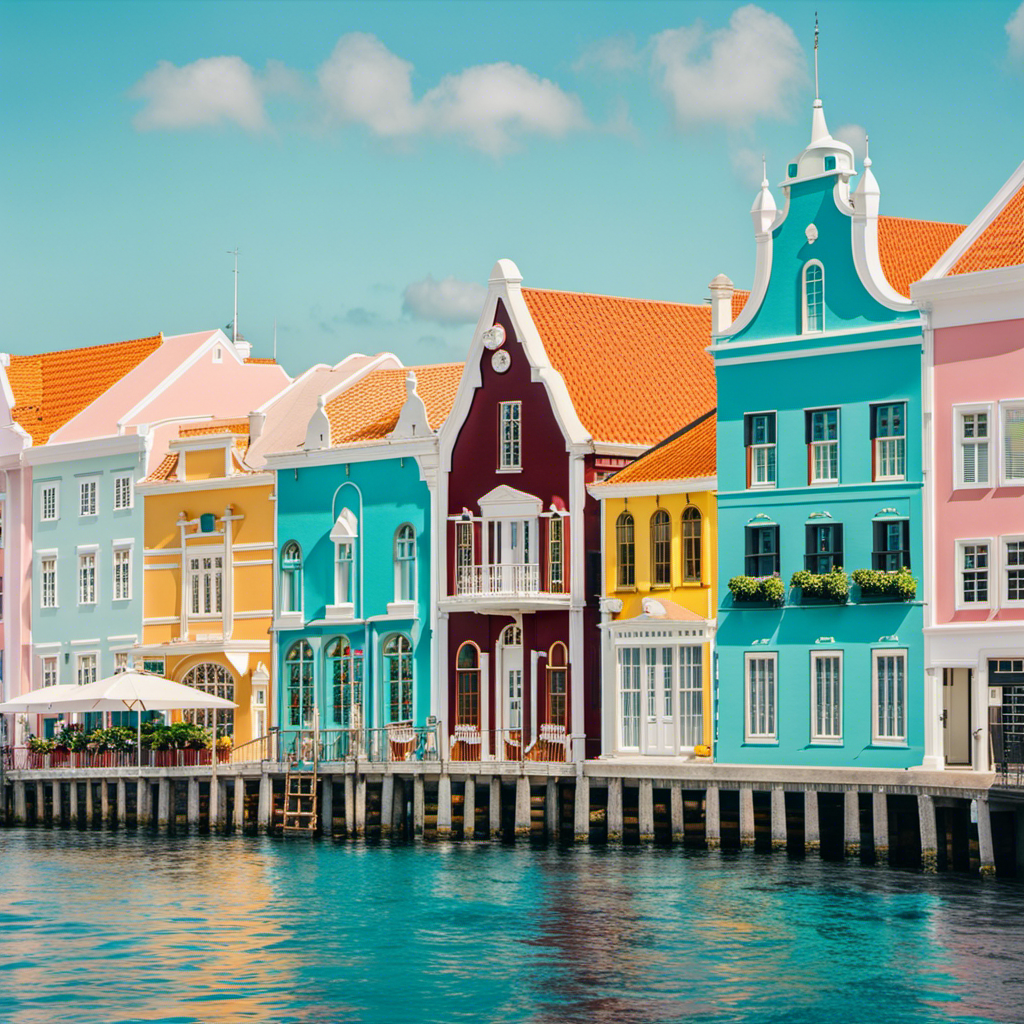 An image capturing the vibrant palette of Willemstad's architectural gems
