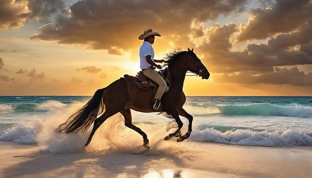 seaside horseback adventure option