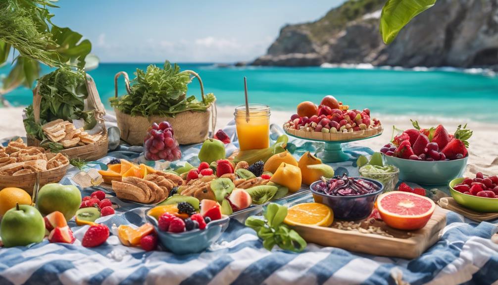 vegan friendly picnics by sea
