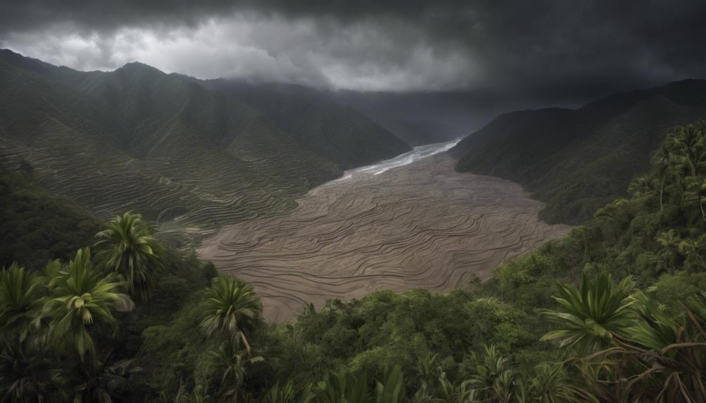 heightened danger of landslides