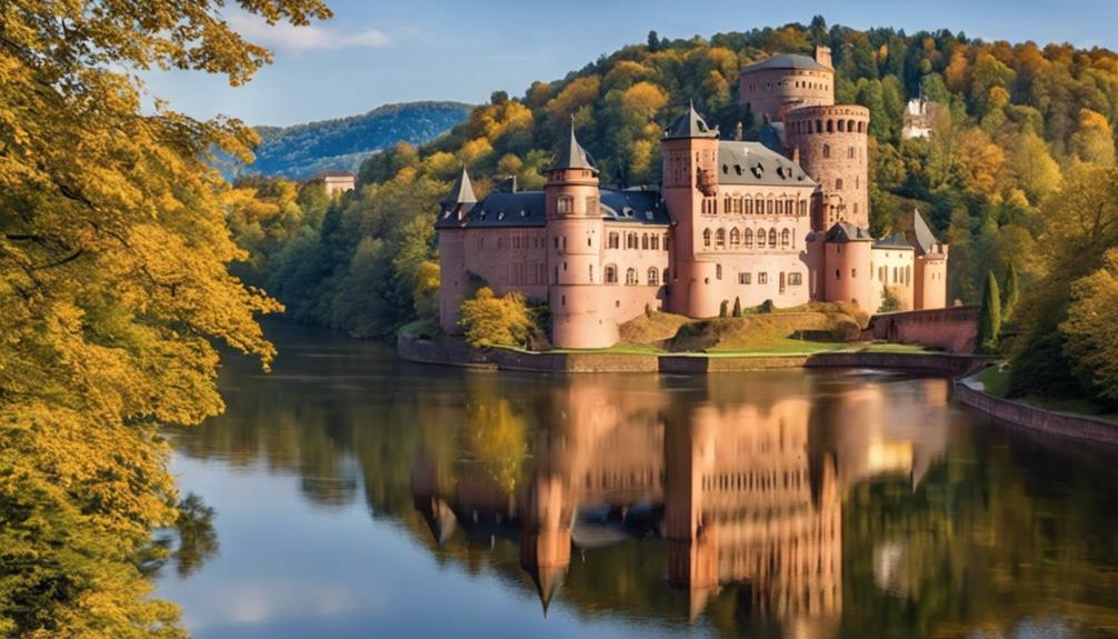 historic castle on river