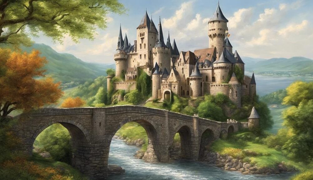 magical castles by river