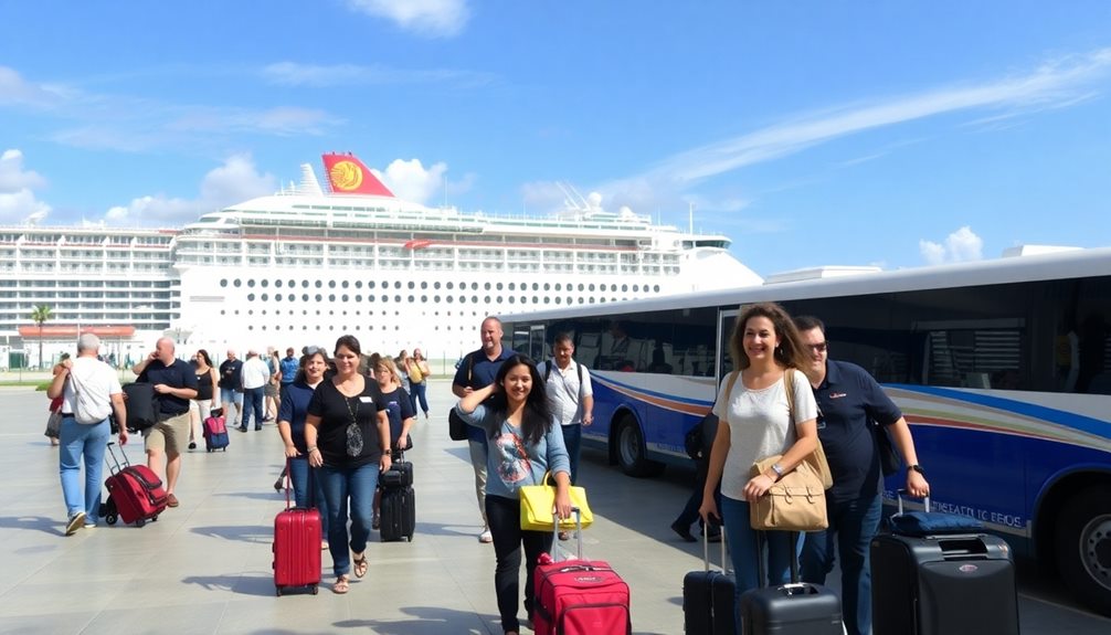 booking cruise airport transfers