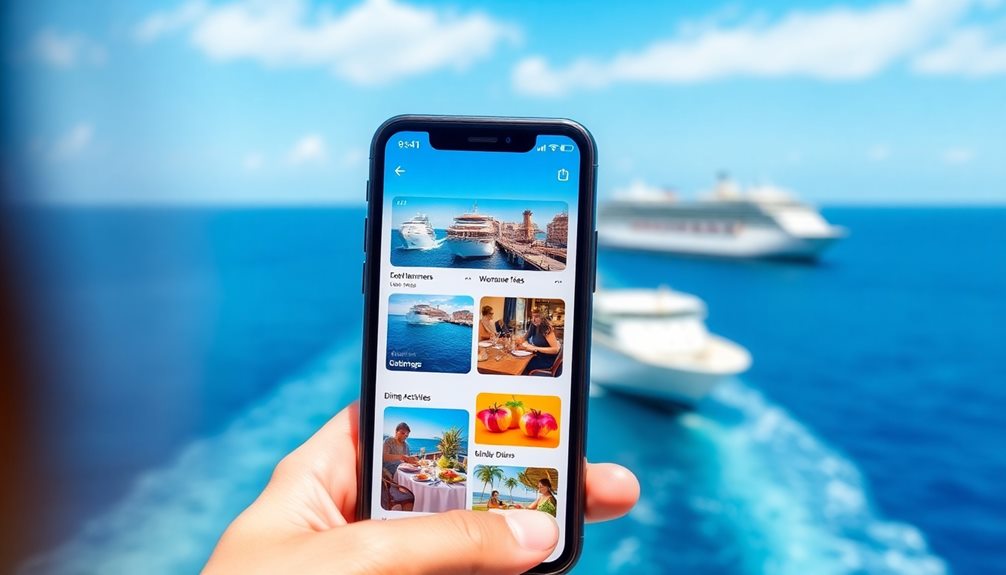 cruise line mobile applications