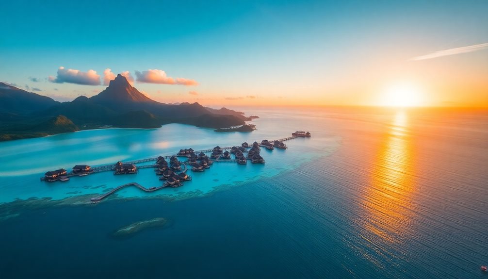 tropical paradise in bora bora