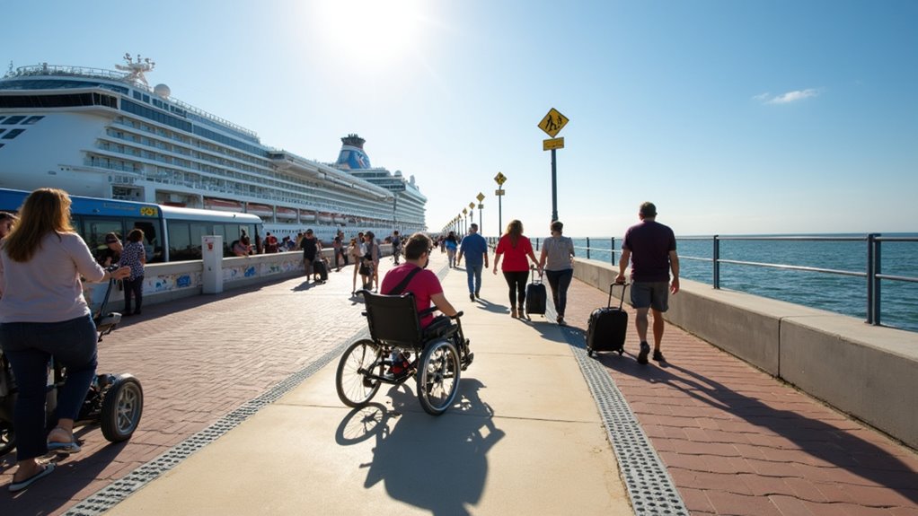 accessible cruise terminal services