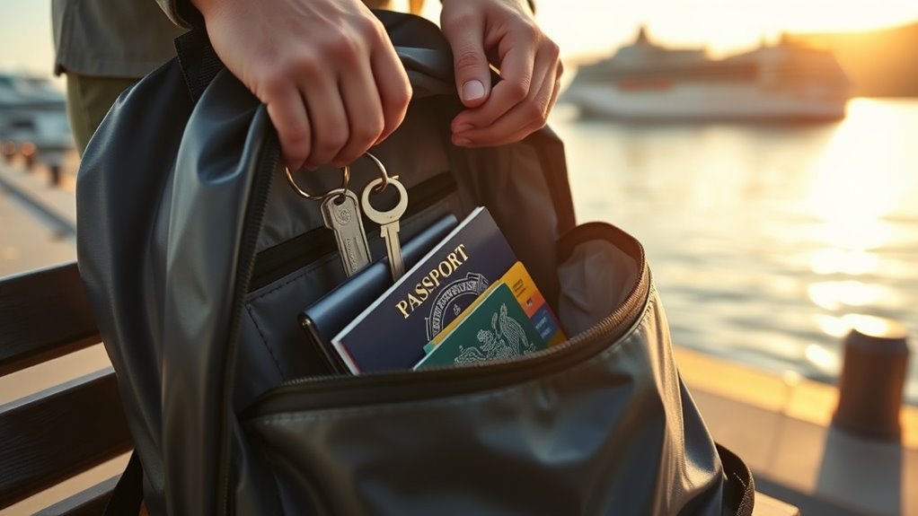 arrange belongings pickup securely