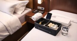 cruise cabin bedside storage