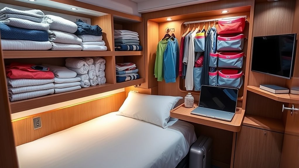 cruise cabin organization tips