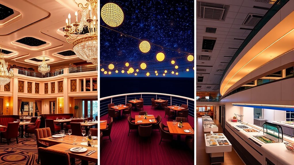 cruise dining atmosphere styles