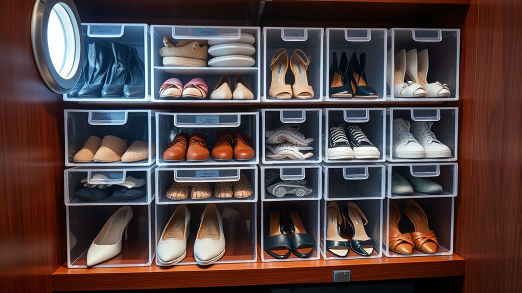 cruise shoe organizer options