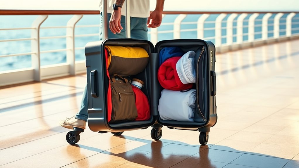 durable maneuverable cruise luggage