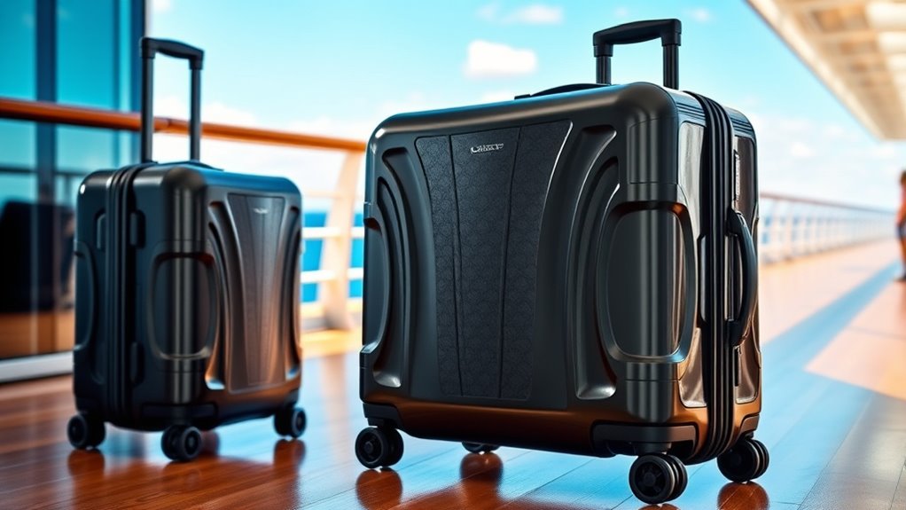 durable secure cruise luggage