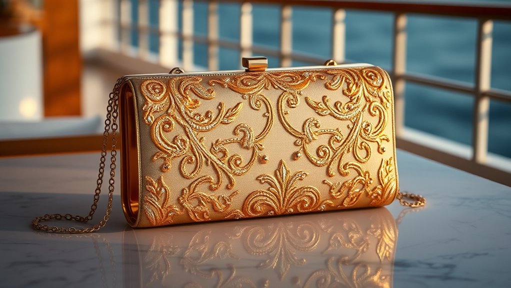 elegant cruise evening clutch