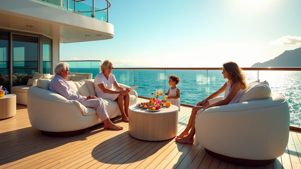family multi room cruise accommodations