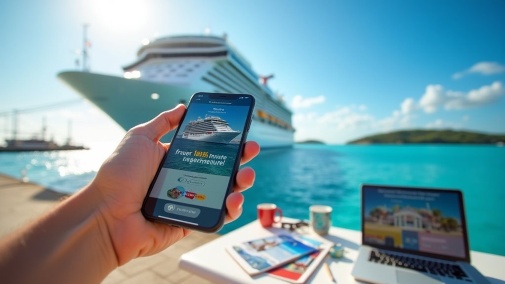follow social media cruise deals
