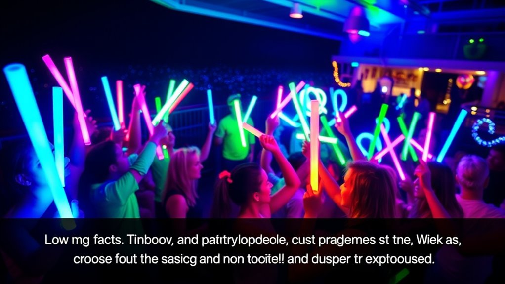 glow sticks brightness safety waterproof