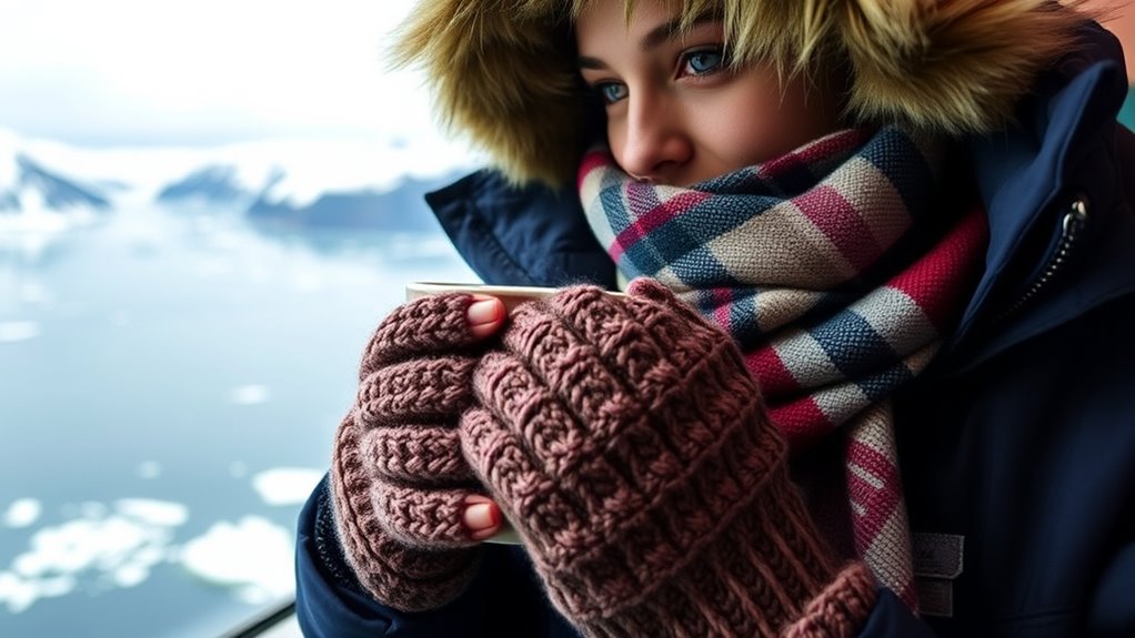 layered clothing and gear