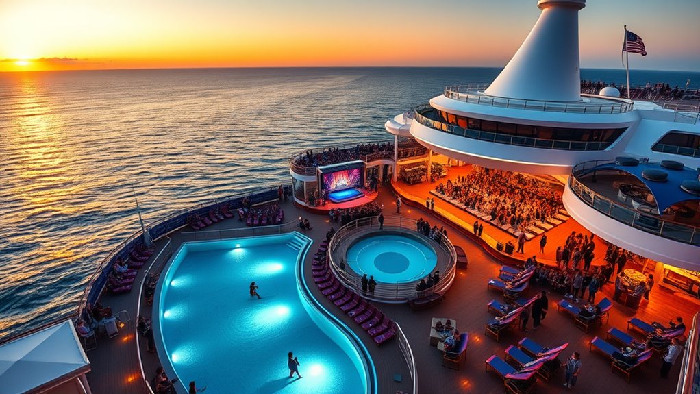 luxury cruise entertainment choices