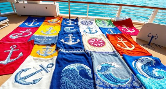 luxury embroidered vacation towels