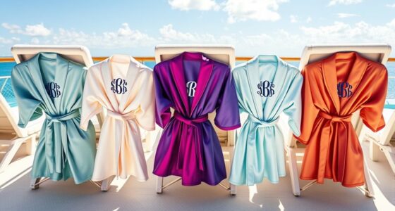 luxury monogrammed cruise robes