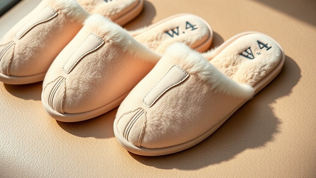 luxury stylish travel slippers